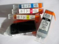 PGI-525BK und CLI-526 komp., mit Chip, Multipack 5 Patronen