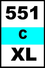 Canon CLI-551 C komp. mit Chip, 15ml, XL
