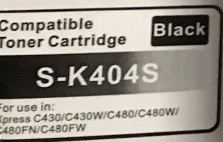Toner Samsung CLT-K404S - schwarz kompatibel